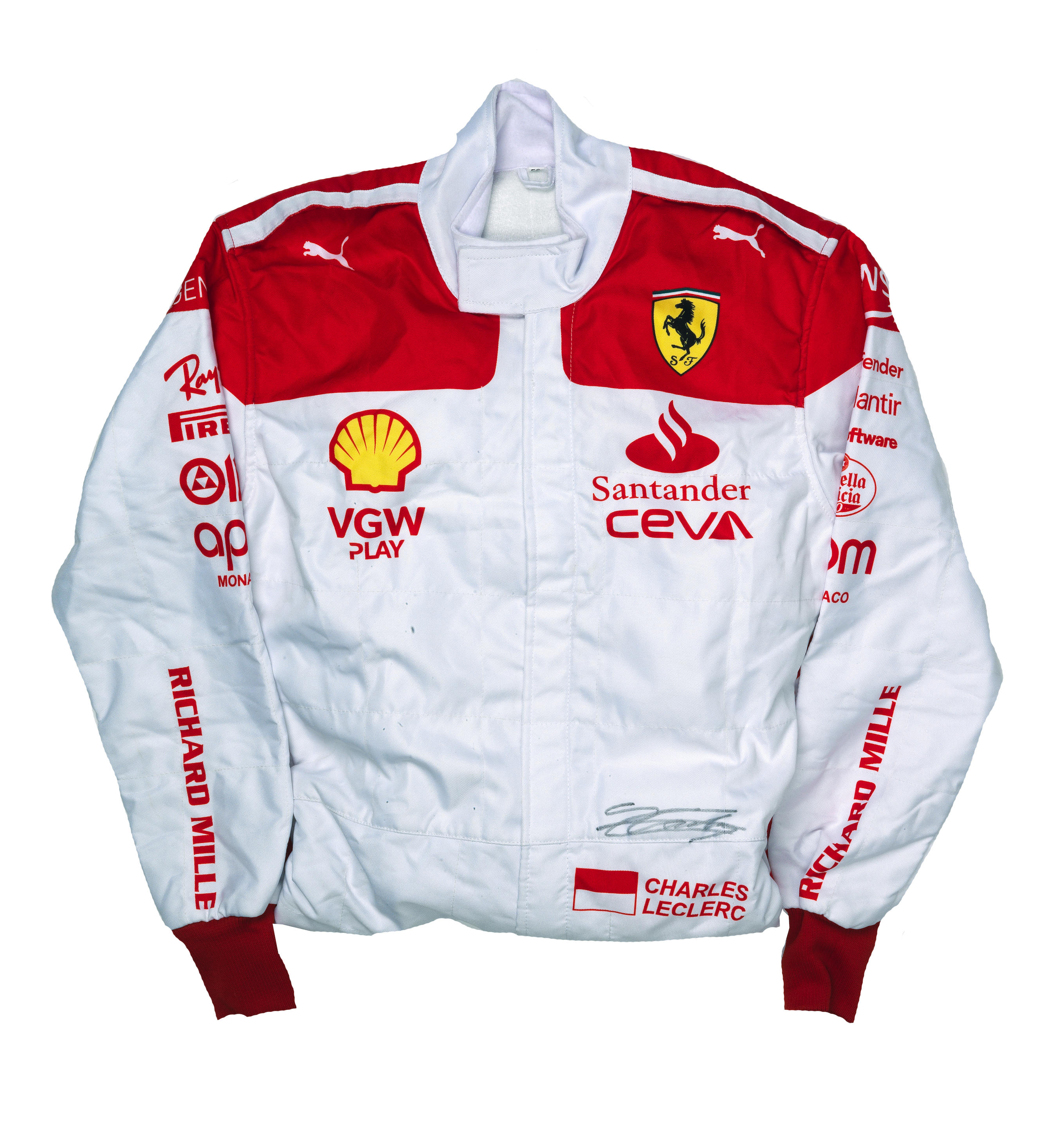 Bonhams Cars : A signed replica Charles Leclerc Monaco 2023 race suit ...