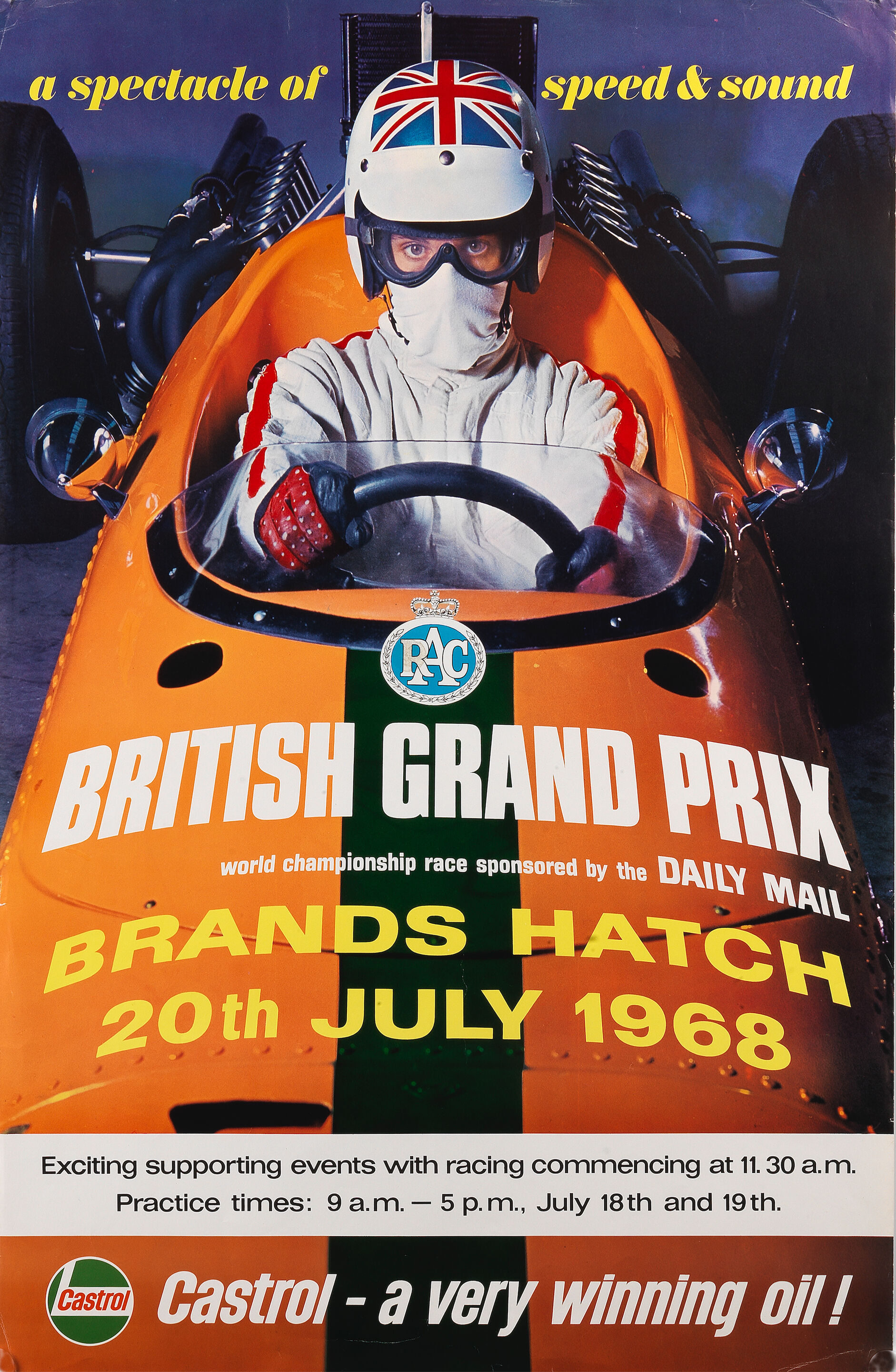 Bonhams Cars : Three 1960s Brands Hatch race posters, ((3))