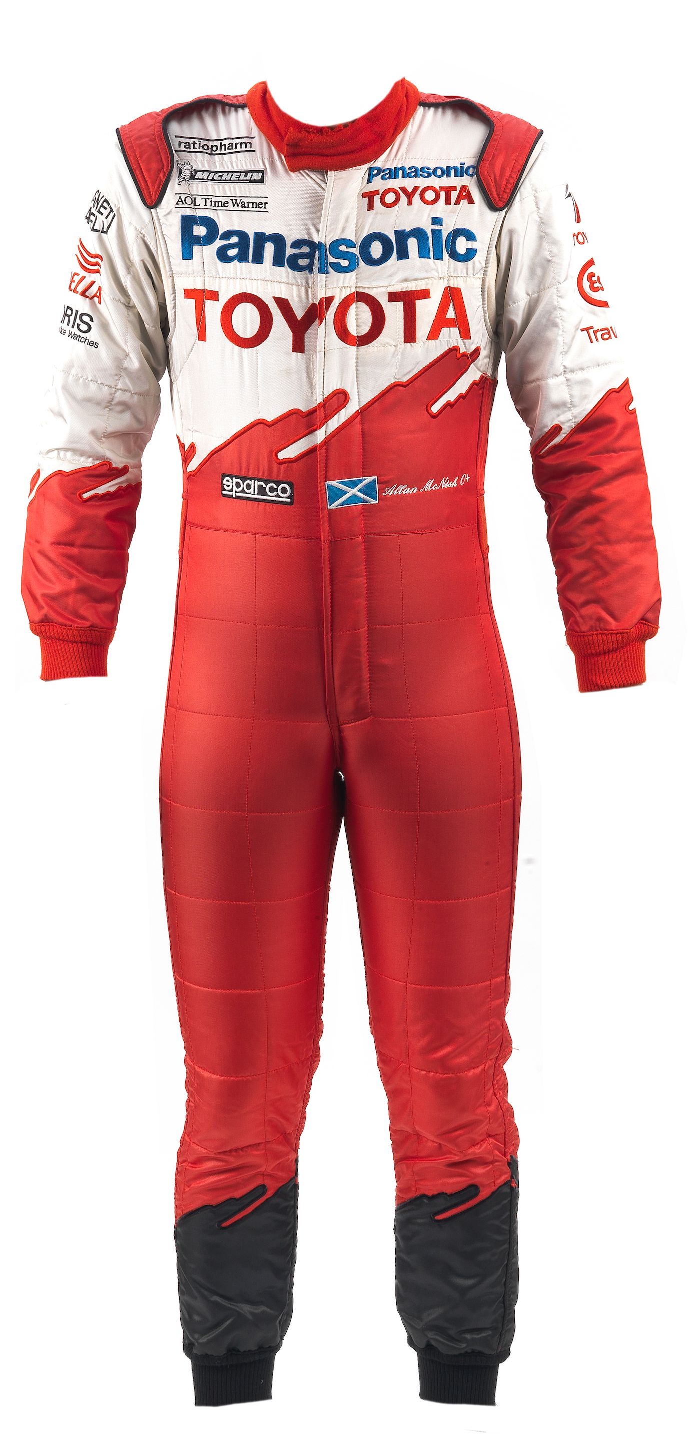 Bonhams Cars : A set of Allan McNish Toyota F1 race overalls by SPARCO ...