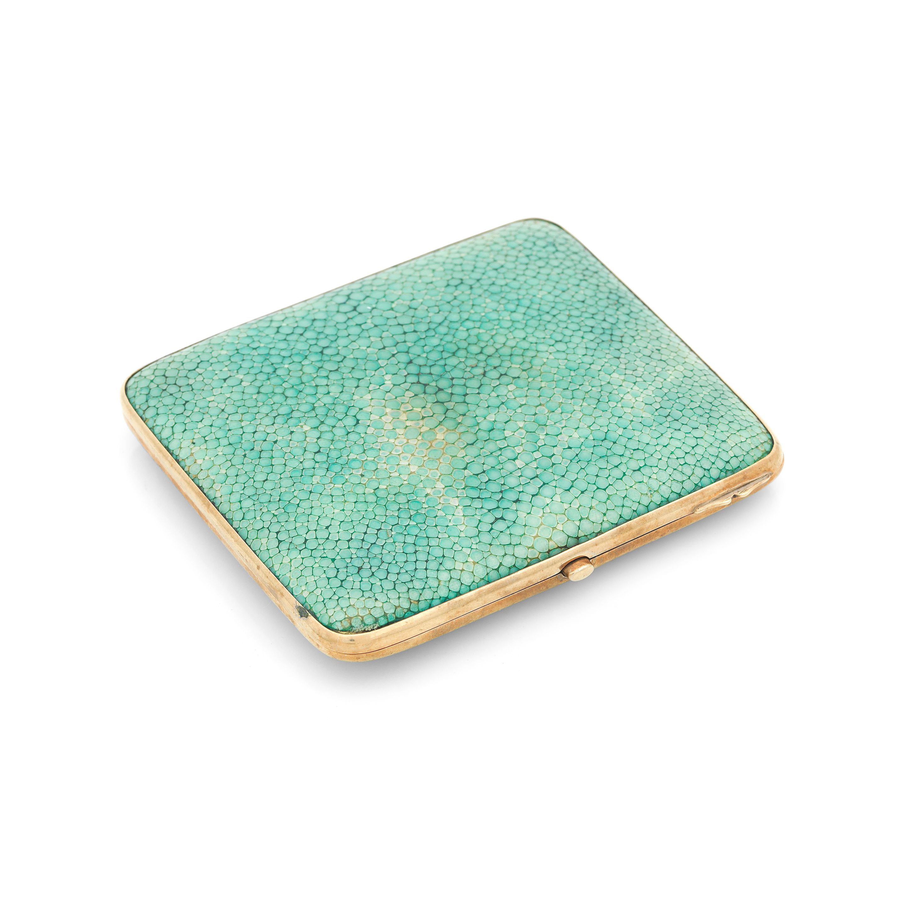 Bonhams : A Nine Carat Gold and Shagreen-Covered Cigarette Case By Horton &  Allday, Birmingham, 1928