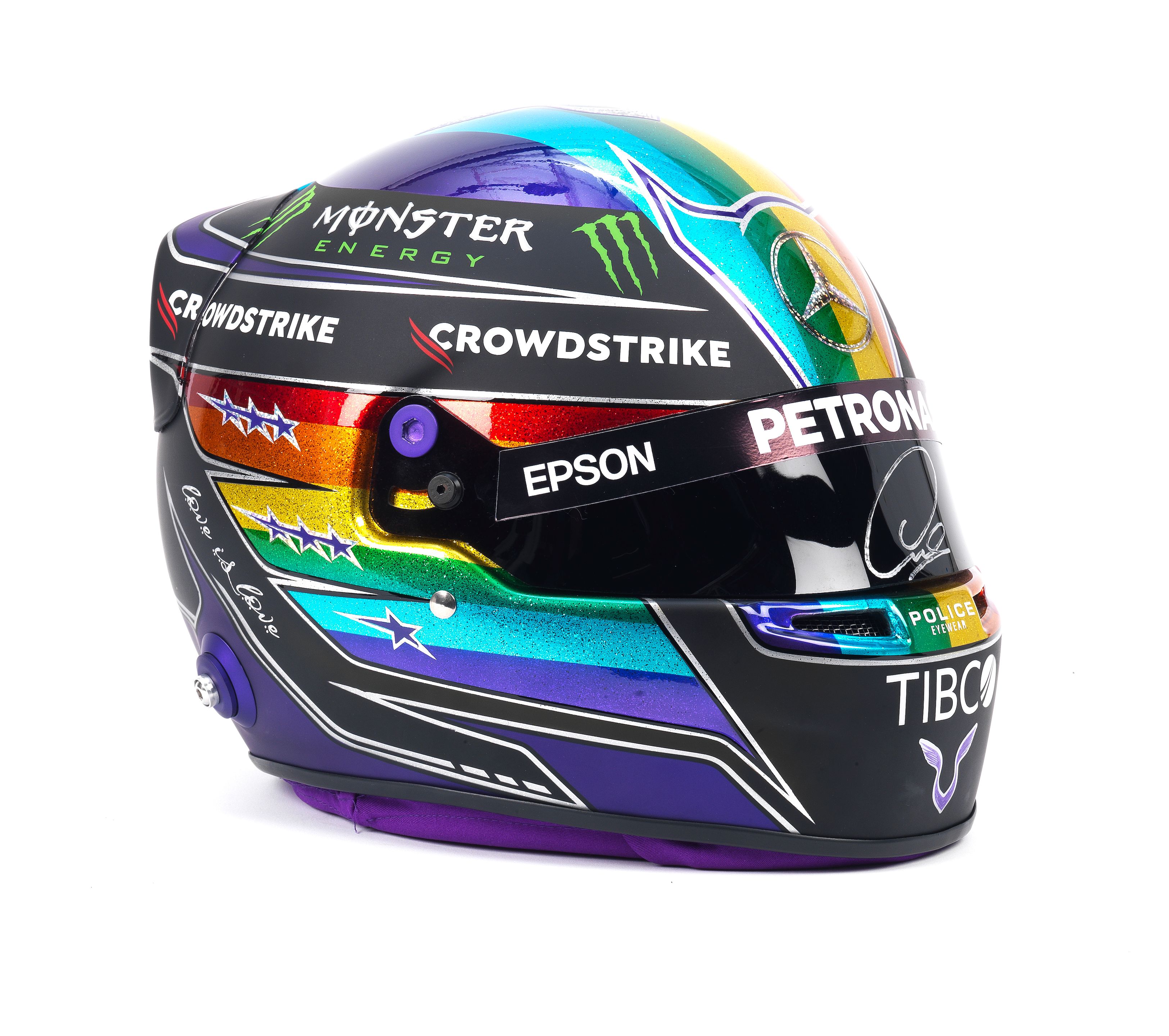 Bonhams Cars A replica Lewis Hamilton Mercedes AMG F1 helmet