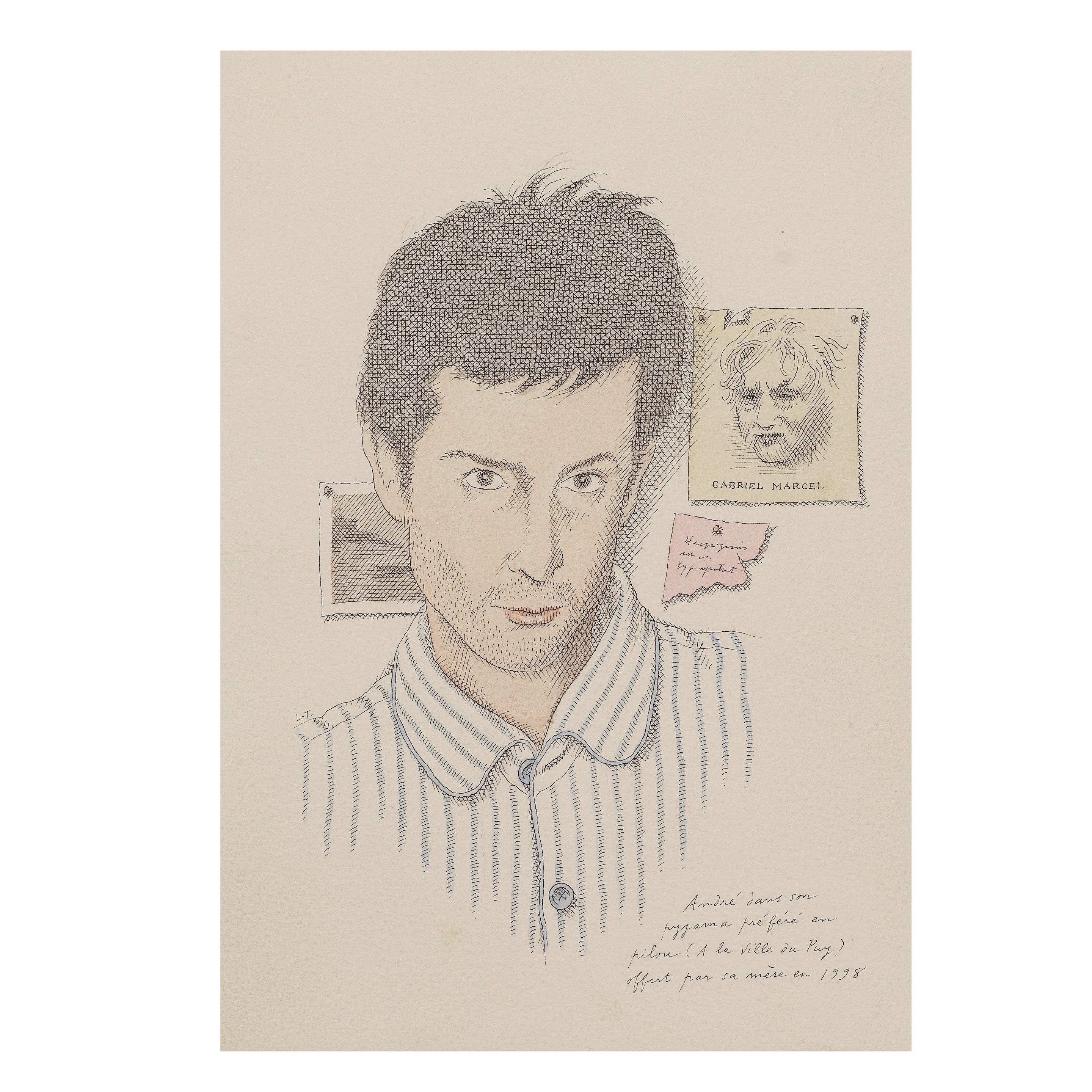 Bonhams Cars Pierre LeTan (French, 19502019) André dans son pyjama...