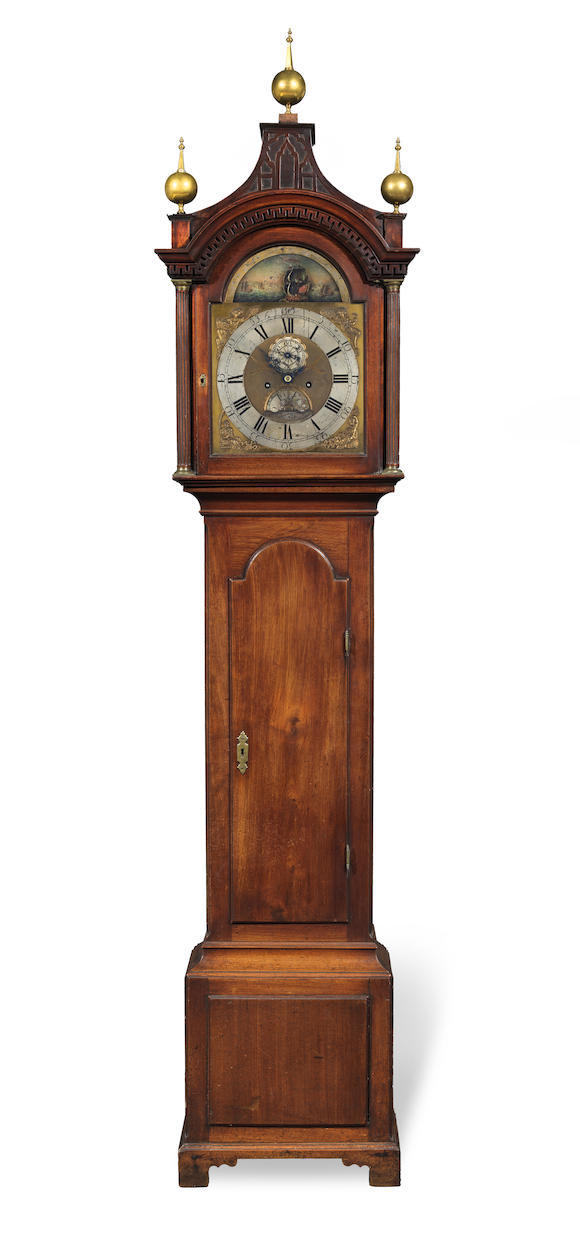 Bonhams : A George III mahogany longcase clockthe dial signed Josh ...