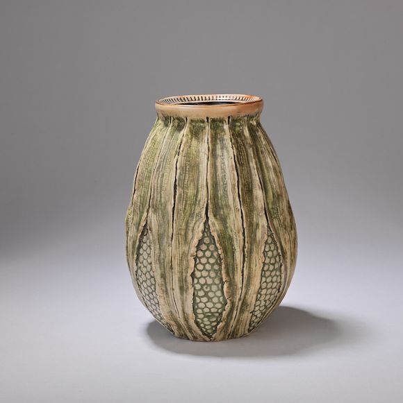 Bonhams MARTIN BROTHERS (18731914) 'Corn cob' vase, 1903