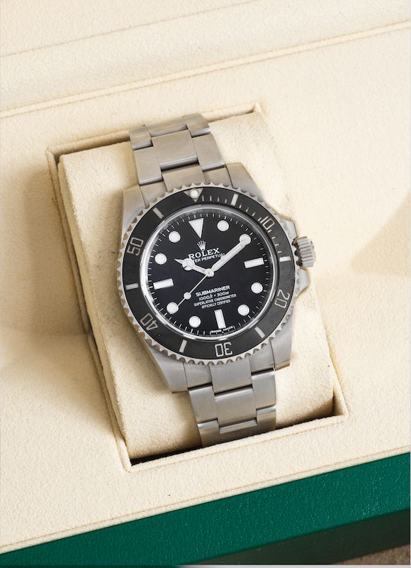 Bonhams A fine stainless steel bracelet watch Submariner