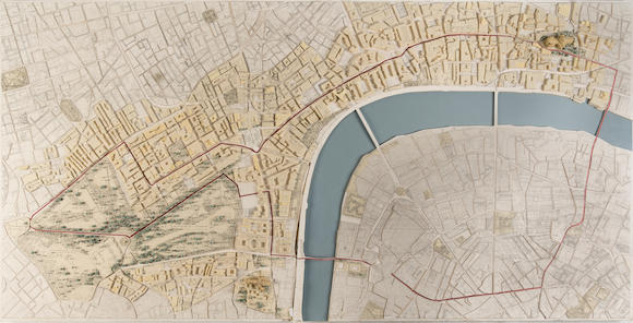 Bonhams : A 3D model plan of London created by the The Crown's Graphics ...
