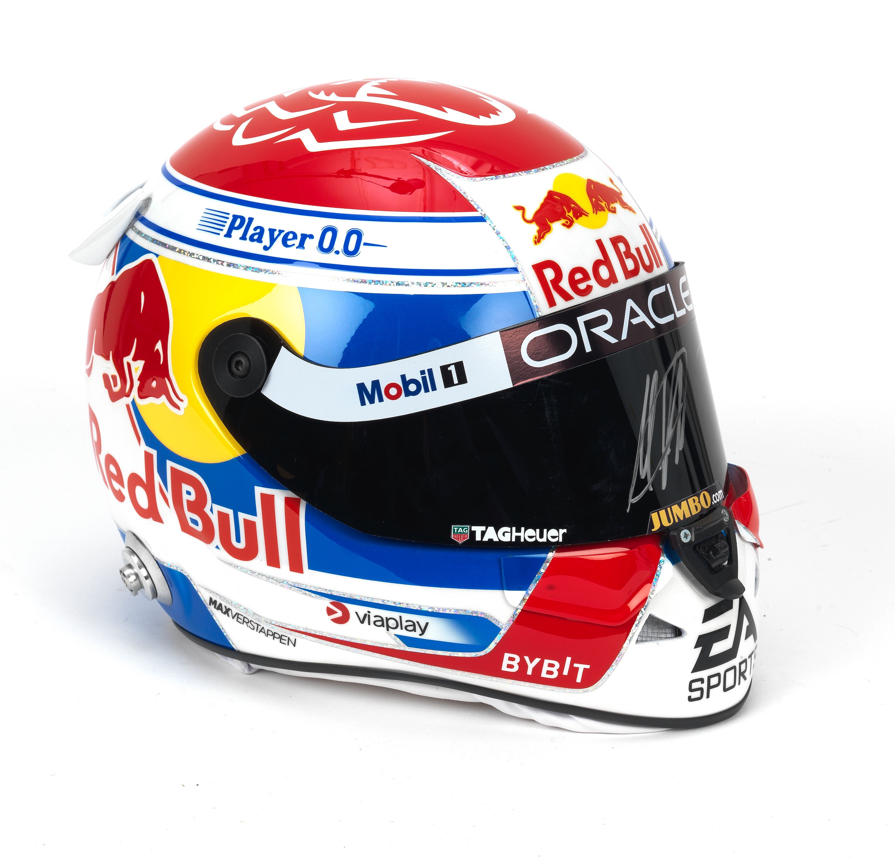 Bonhams Cars A replica Max Verstappen 2023 Italian GP F1 helmet