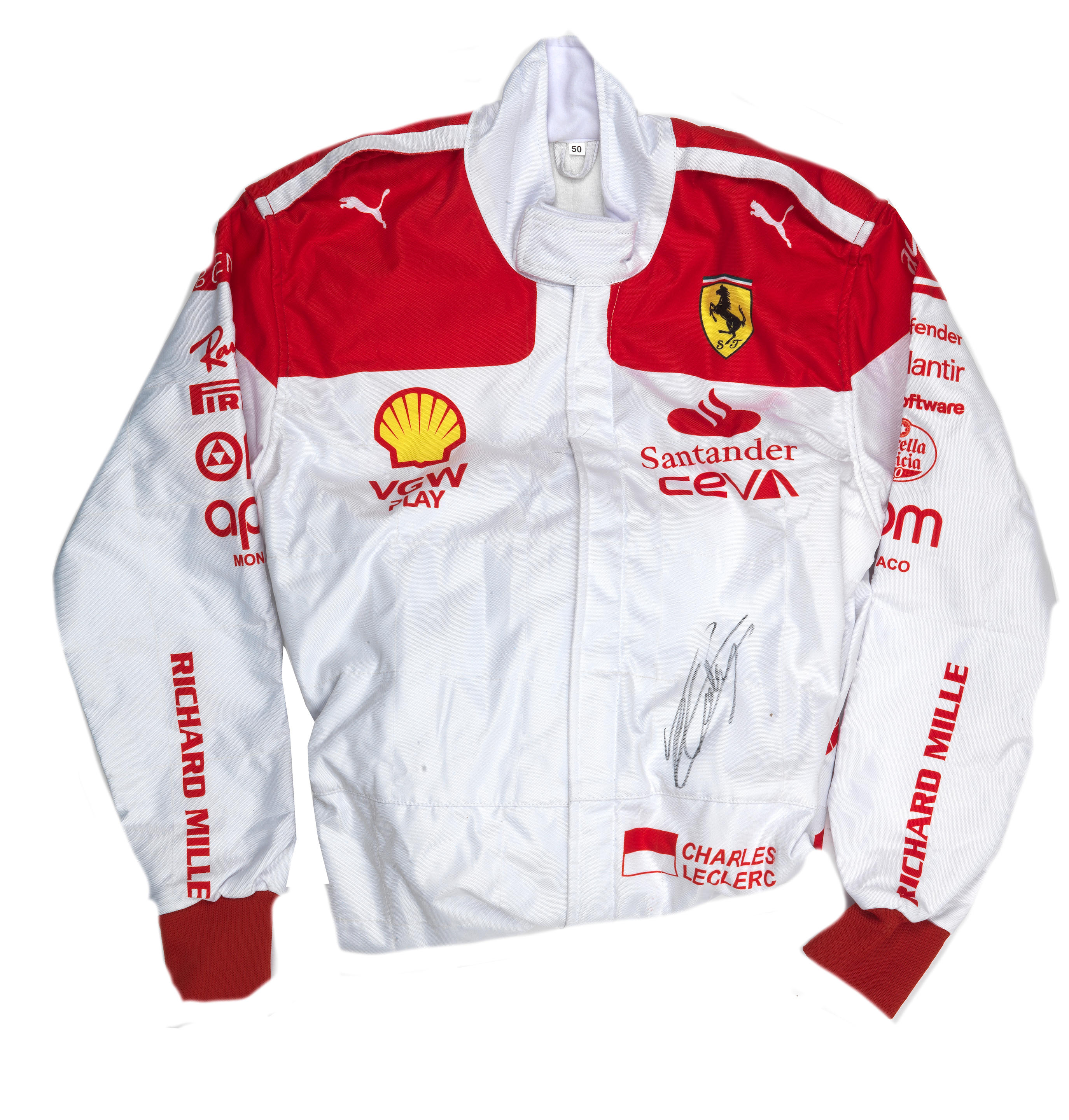 Bonhams Cars : A signed replica Charles Leclerc Monaco 2023 race suit ...