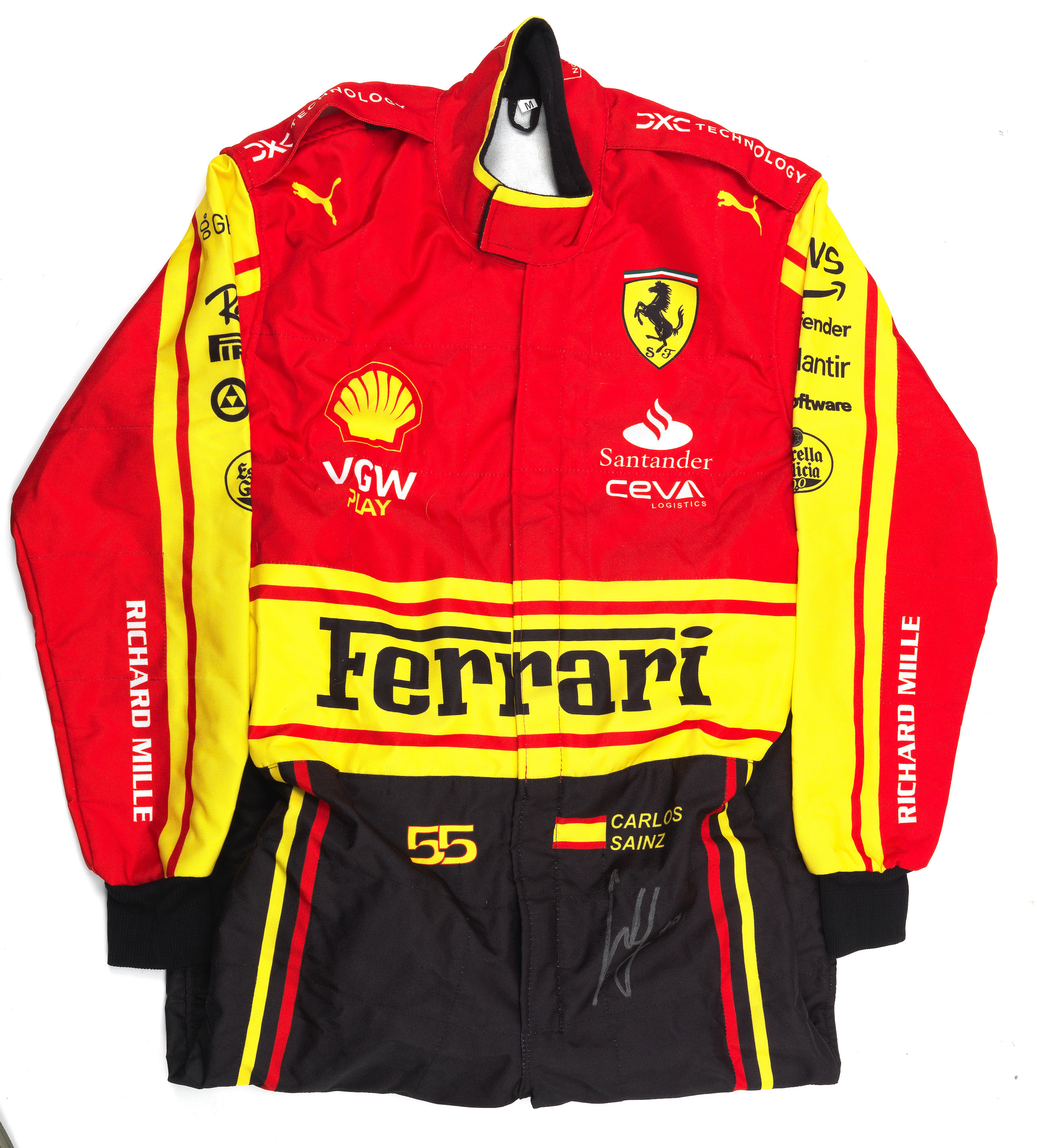 Bonhams Cars : A signed replica Carlos Sainz Monza 2023 race suit, ((2))