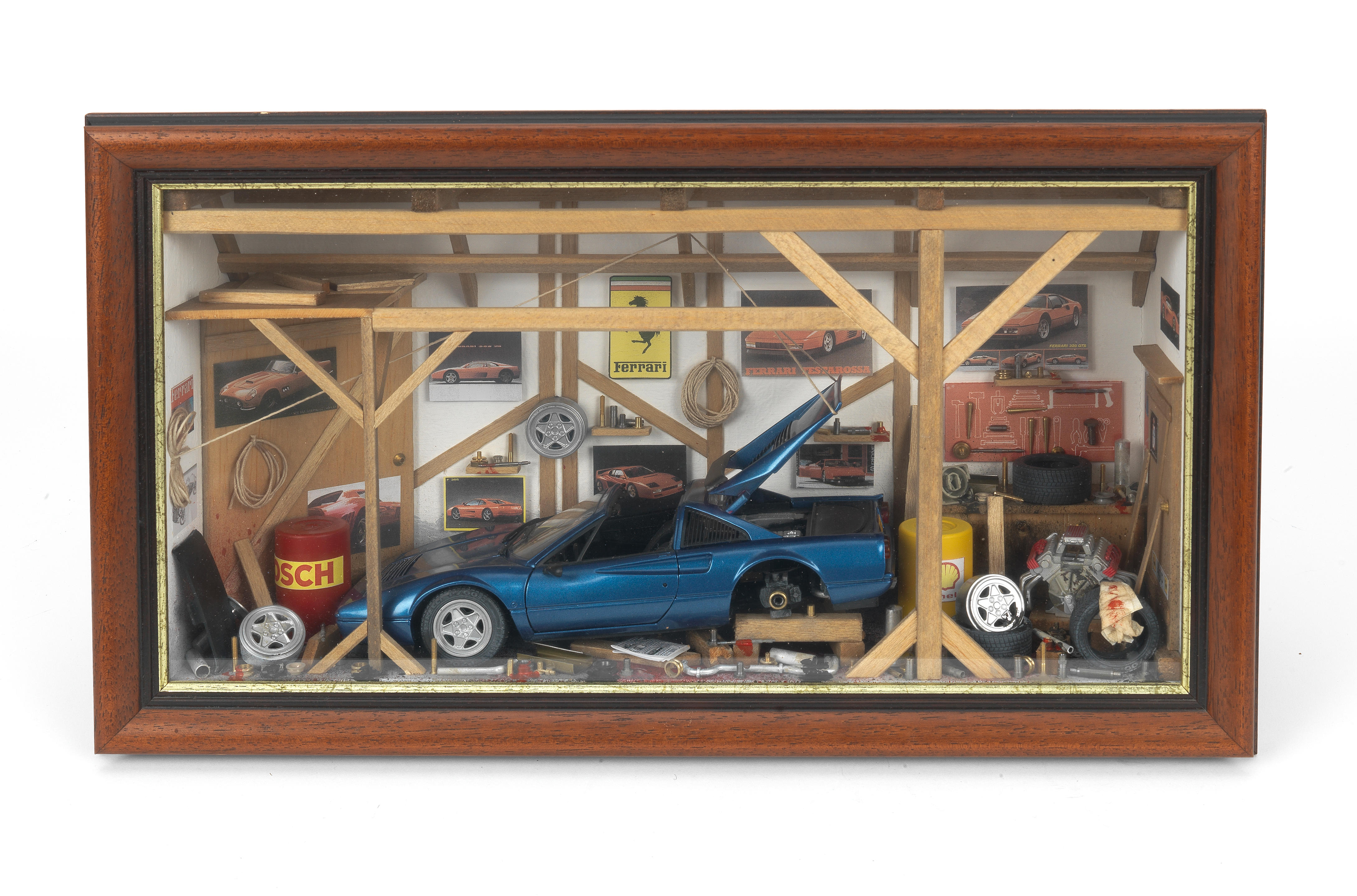 Bonhams Cars : A garage diorama by La Ruee Vers L'Art including a 118 ...