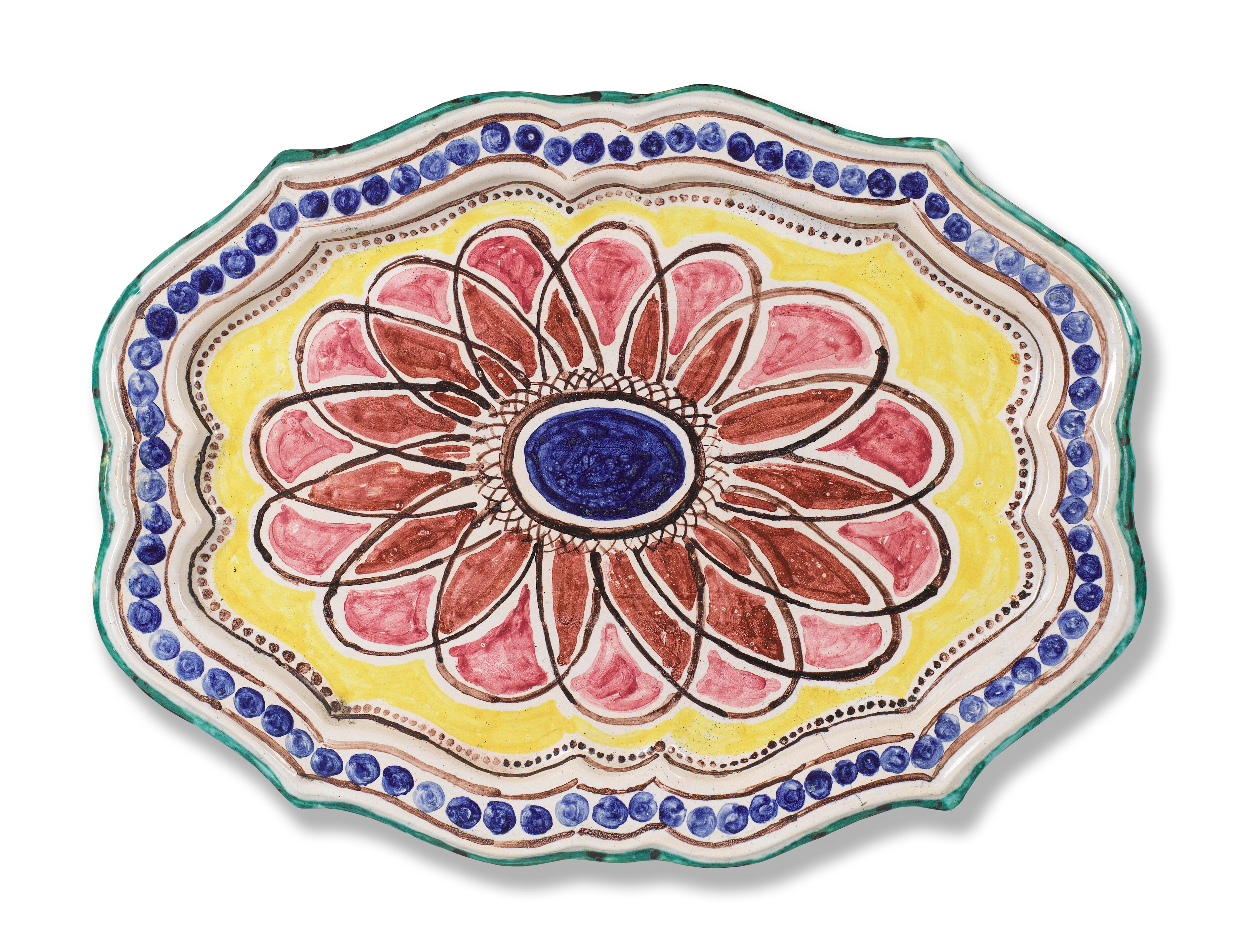 Unique Tin Glazed Earthenware Dish
