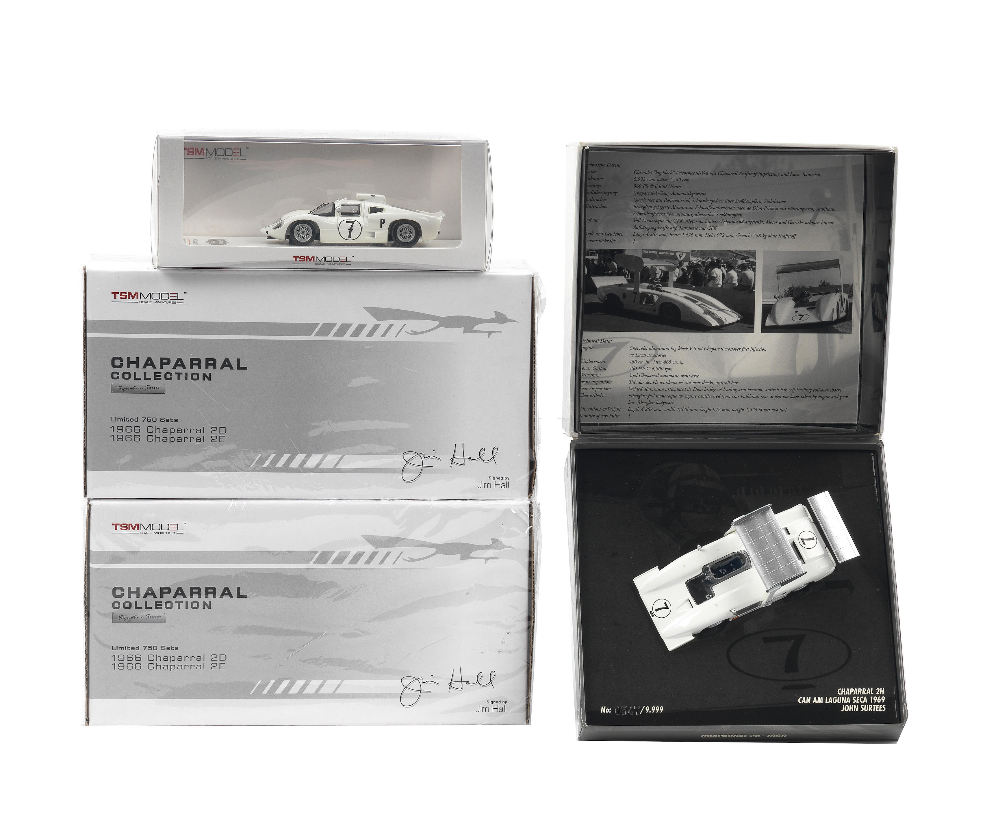 Bonhams Cars : Boxed 143 scale models of 1966 Chaparral sports racing ...