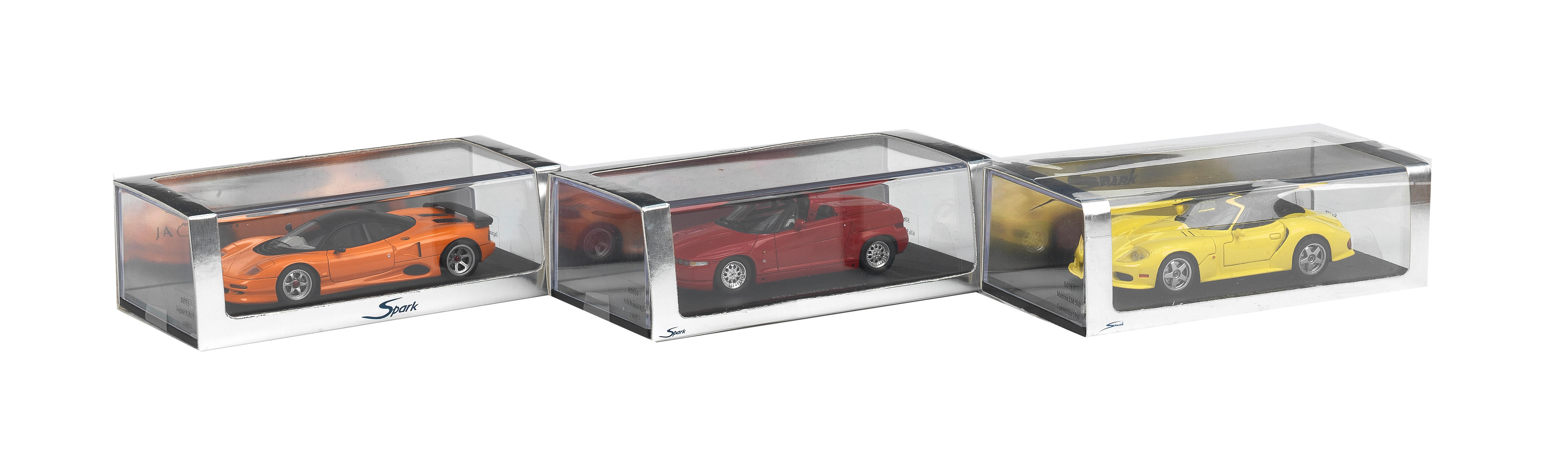 Bonhams Cars : Three boxed 143 scale die-cast models of 1990-1996 ...