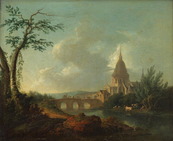 Bonhams : Circle of Jean-Baptiste Pillement (Lyon 1728-1808) A river ...