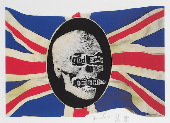 Bonhams Jamie Reid 1947 2003 God Save Damien Hirst Circa 2008 