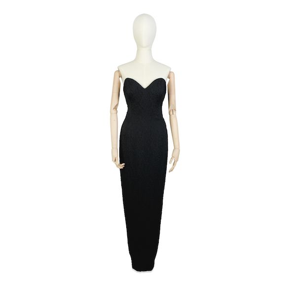 Bonhams : Catherine Walker (1945-2010) for The Chelsea Design Company Black  Evening Gown with Princess Diana Interest, c.1987 (accompanied by the  programme for 'A Pink and Black Gala Evening at Claridge's', Monday