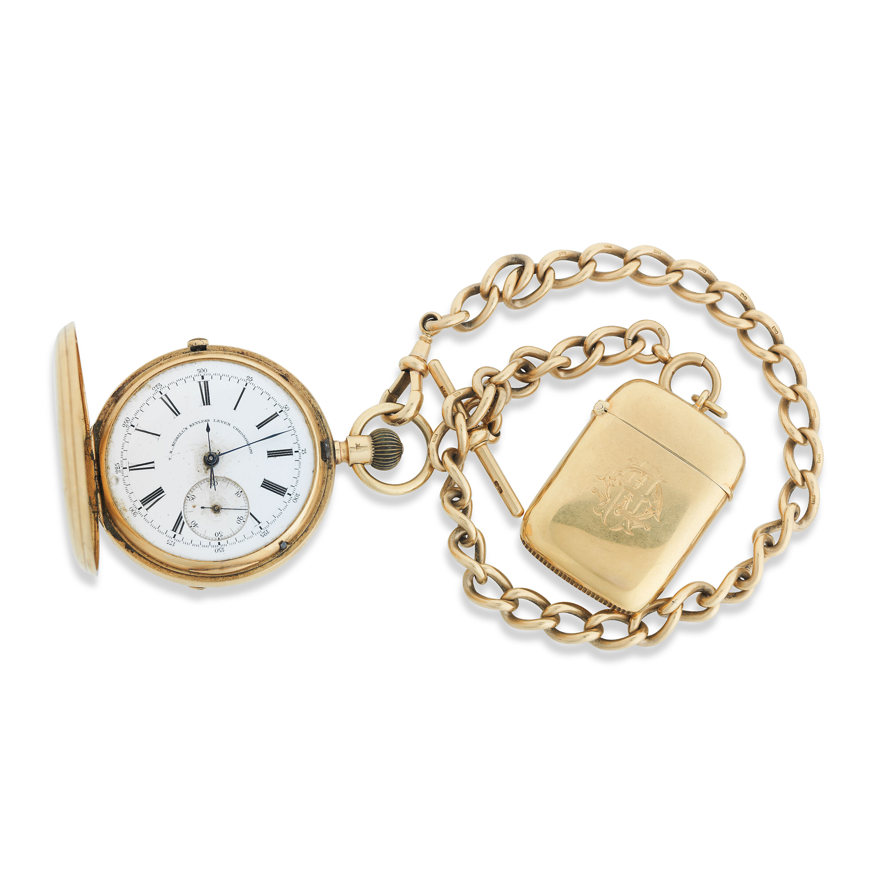 An 18ct gold pocket watch Thomas Russell of Liverpool Full hunte