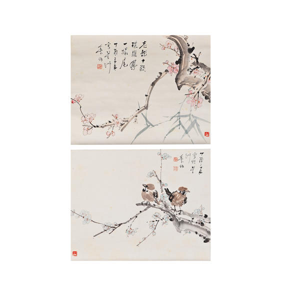 Bonhams : TAO SHOUBO (1902-1997) Birds and Flowers