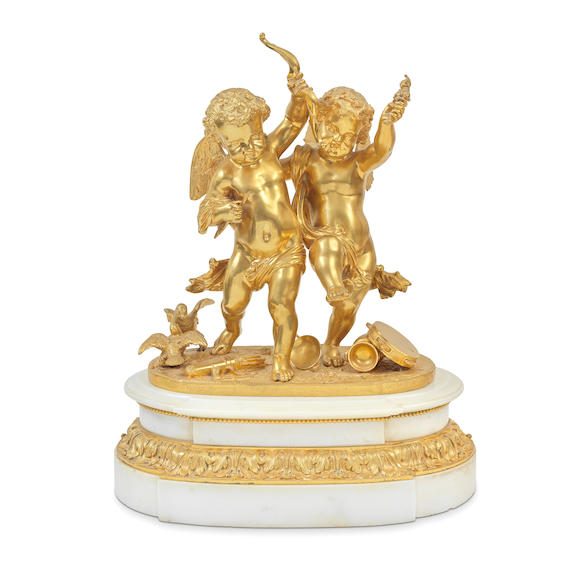 Bonhams : After Alexandre-Pierre Schoenewerk (French, 1820-1885) A gilt ...