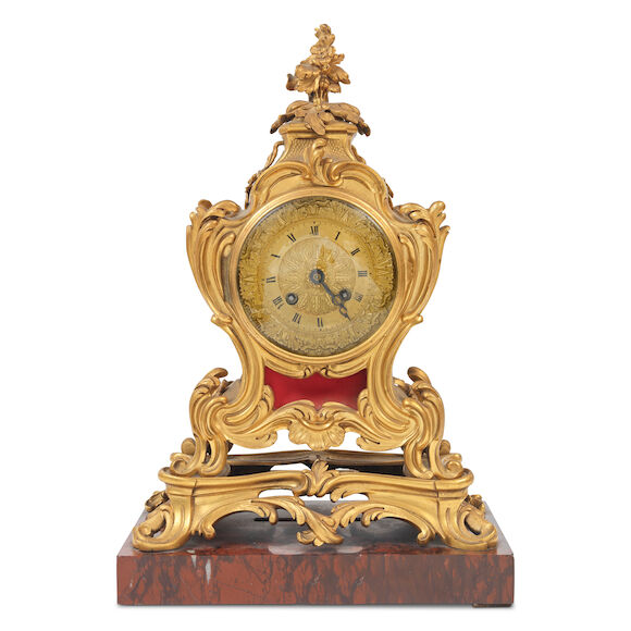 Baton Rouge Clock Bonhams : A third quarter 19th century French gilt bronze and rouge ...