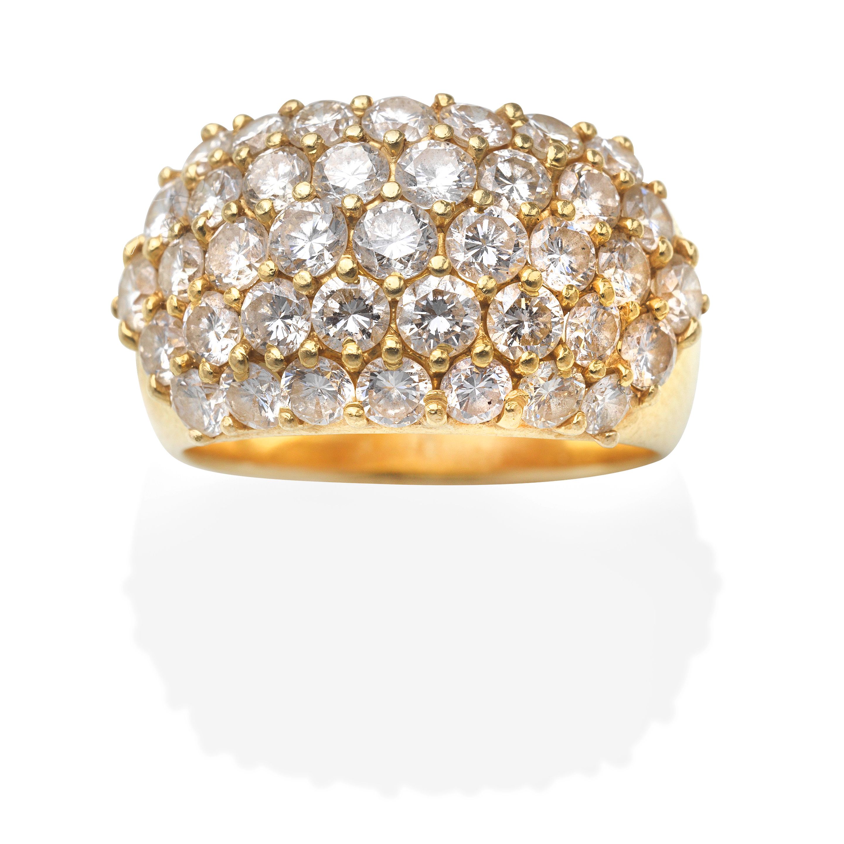 DIAMOND BOMBÉ RING