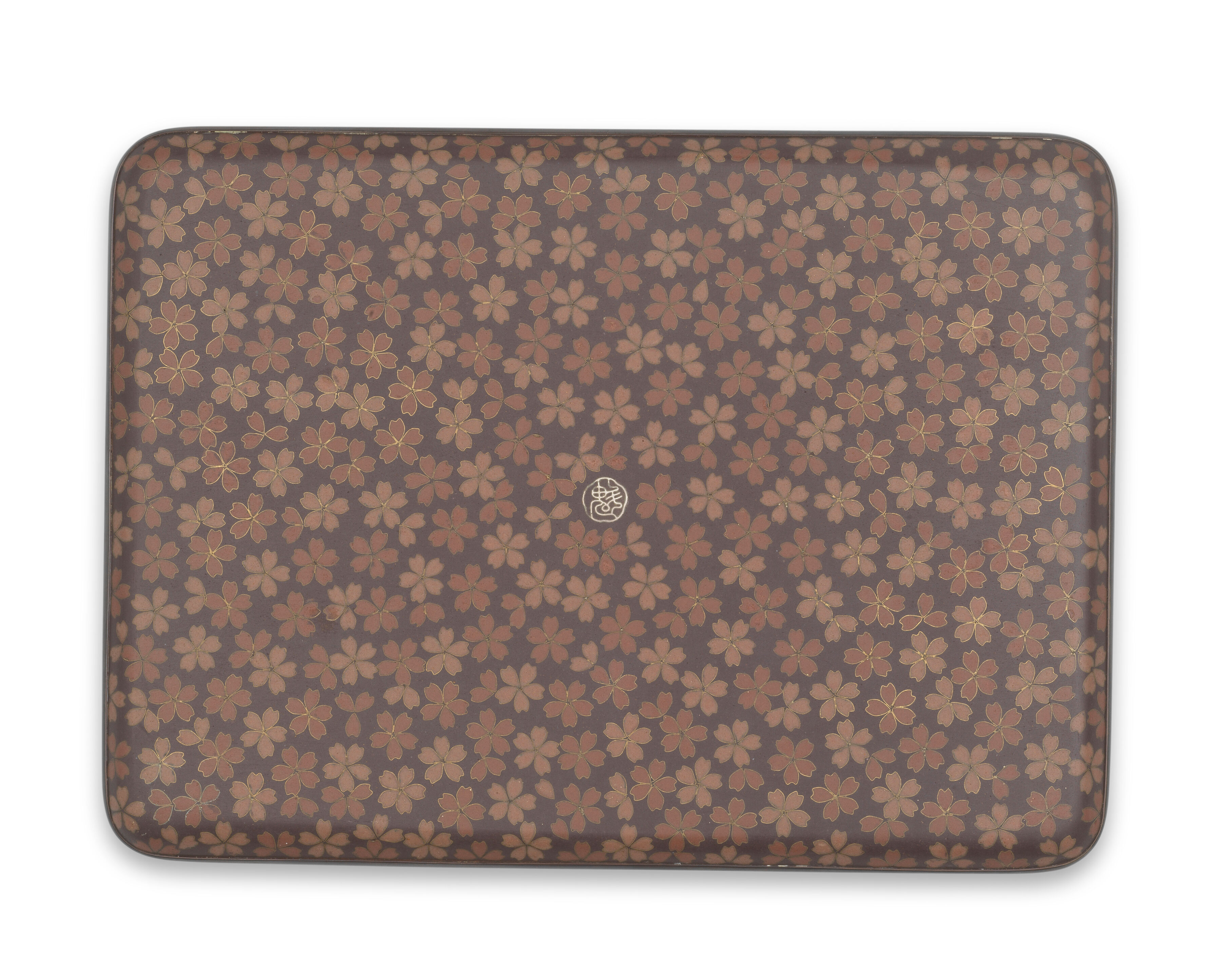 Cloisonne-Enamel Rounded Rectangular Tray - Thumb 2