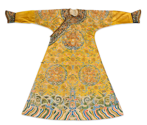 Imperial Representative Robe Bonhams : AN EXTREMELY RARE IMPERIAL YELLOW-GROUND EMBROIDERED SILK ...