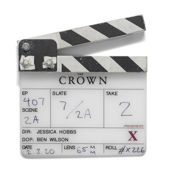 Bonhams : A clapper board used in the production of the fourth season ...