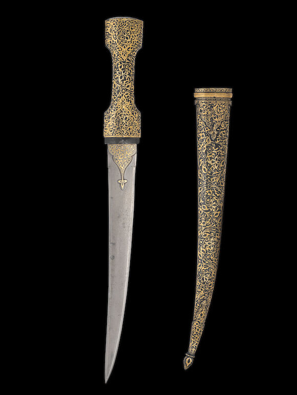 Bonhams : An Ottoman gold-damascened steel dagger (jambiyya) Turkey ...