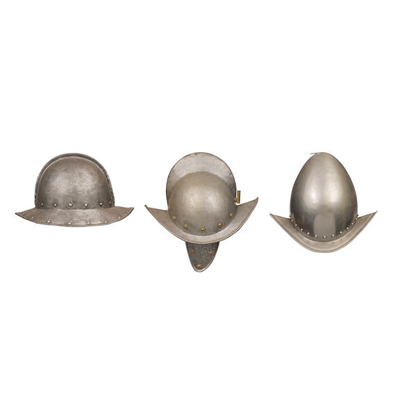 Bonhams : An English Civil War Period Pikeman's Pot Helmet