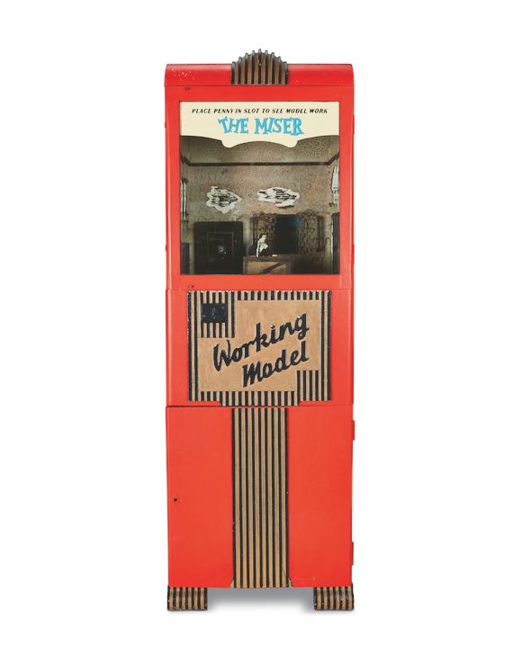 Bonhams : The Miser: a coin operated automata or 'working model ...