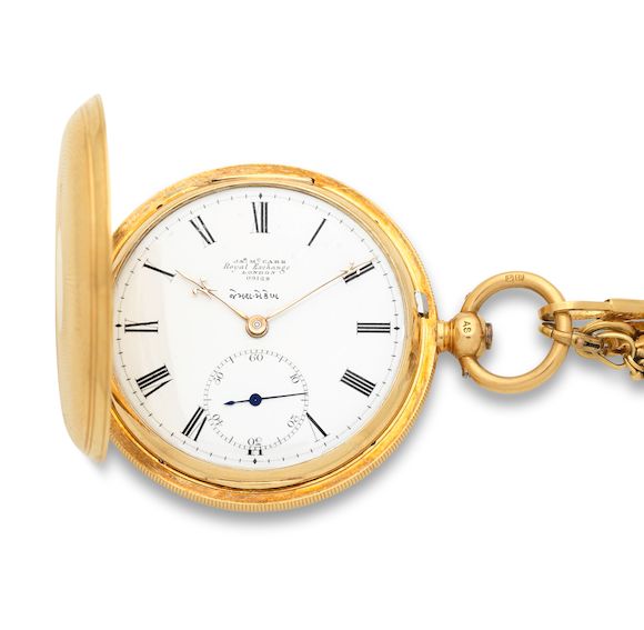 Bonhams : James McCabe, Royal Exchange, London. An 18K gold key wind ...