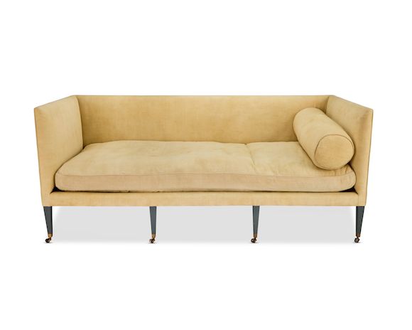Bonhams : A Max Rollitt yellow upholstered 'Katzsic' sofaIn the George ...