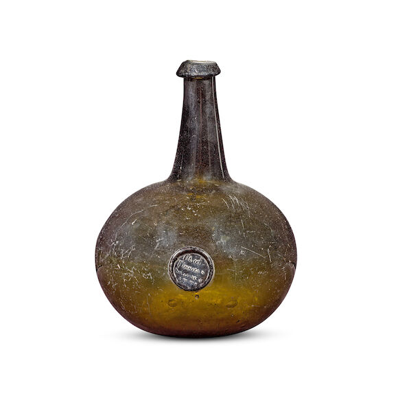 Bonhams : An exceptional sealed 'carboy' type 'Cylinder' wine bottle of ...