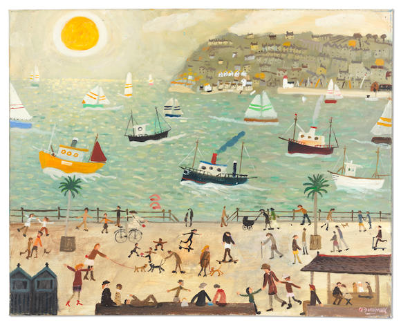 Bonhams : Alan Furneaux (British, born 1953) Sunny Harbour (unframed)