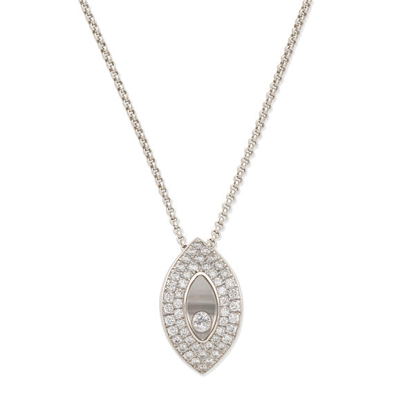 Bonhams : CHOPARD DIAMOND 'HAPPY DIAMONDS' PENDANT/NECKLACE