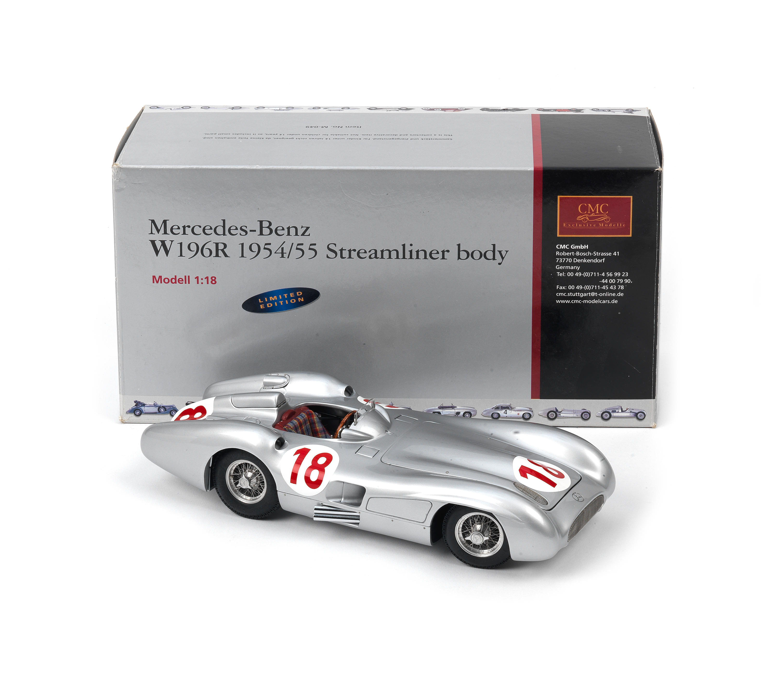 Bonhams Cars : A boxed 118 scale model of a Mercedes benz W196 1954/55 ...