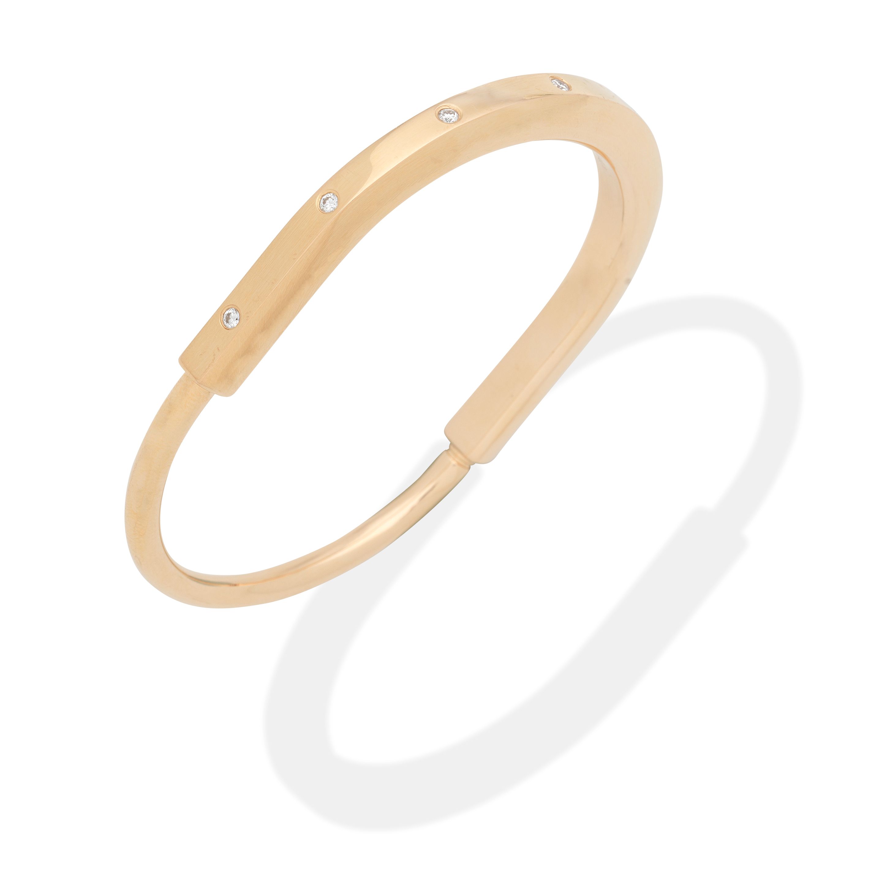 TIFFANY: DIAMOND-SET 'LOCK' BANGLE