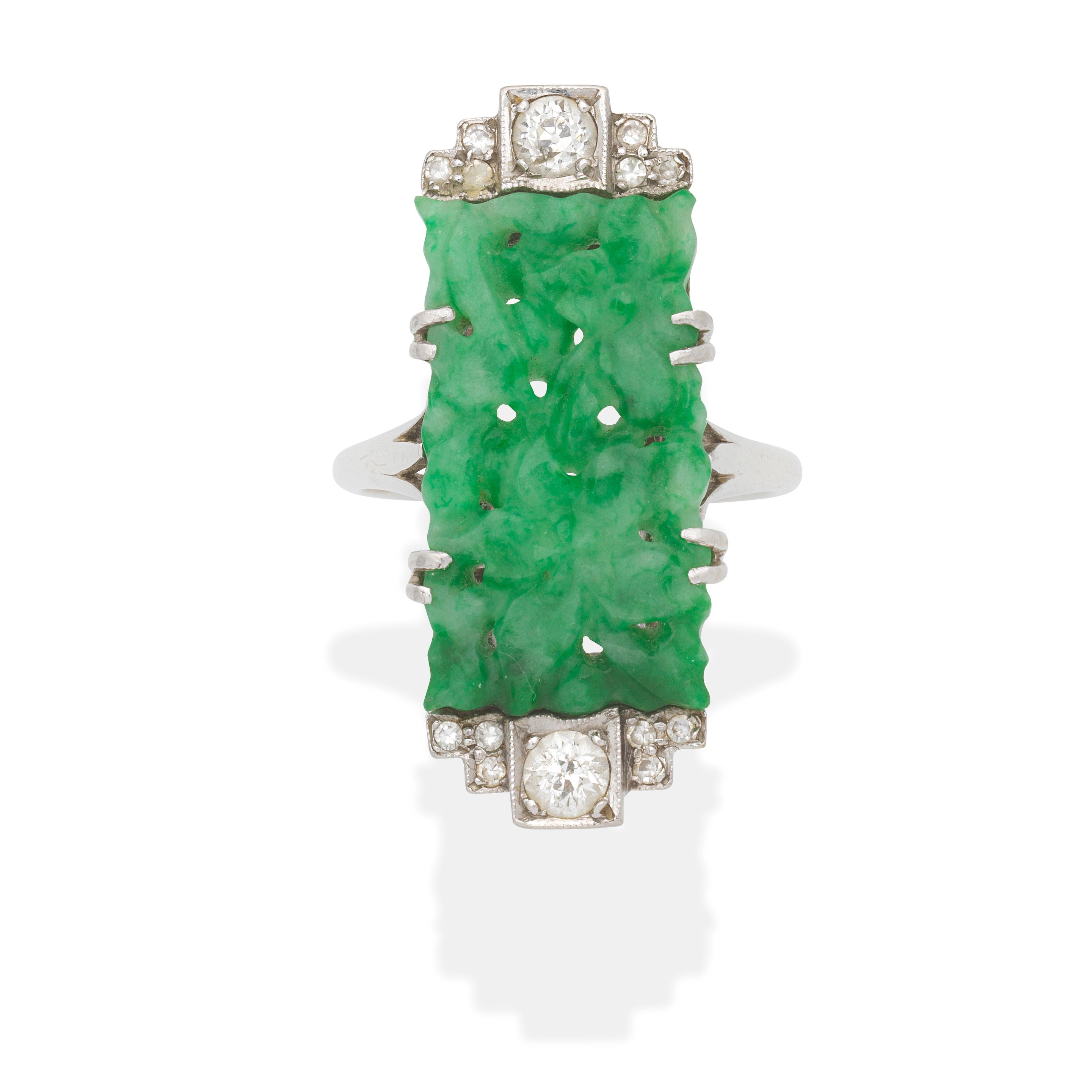 JADE AND DIAMOND RING