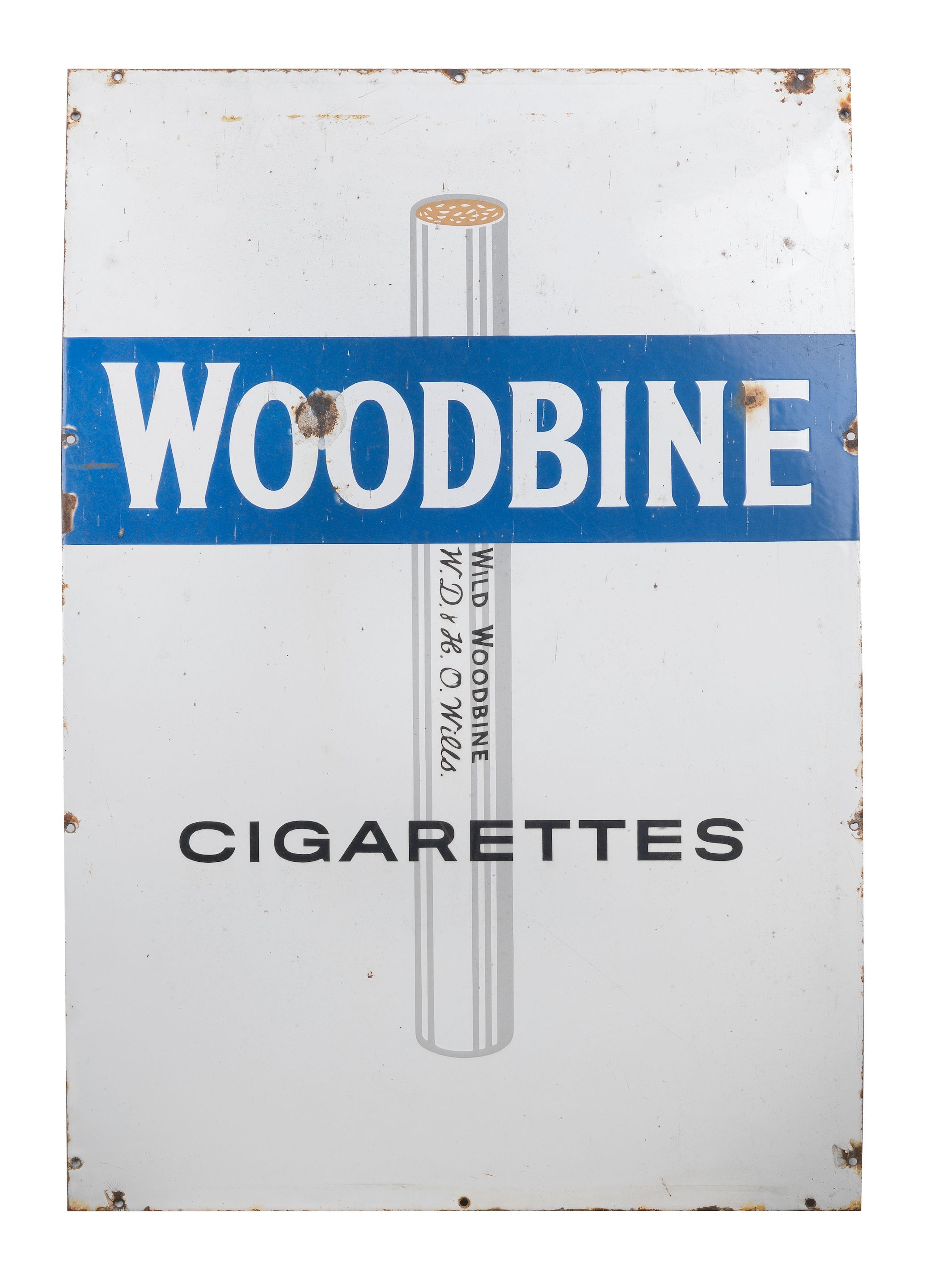 Bonhams Cars : A Woodbine Cigarettes enamels sign,