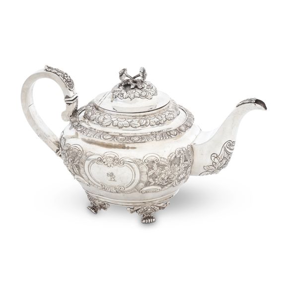 Bonhams A IV Irish silver teapot maker's mark IS, probably