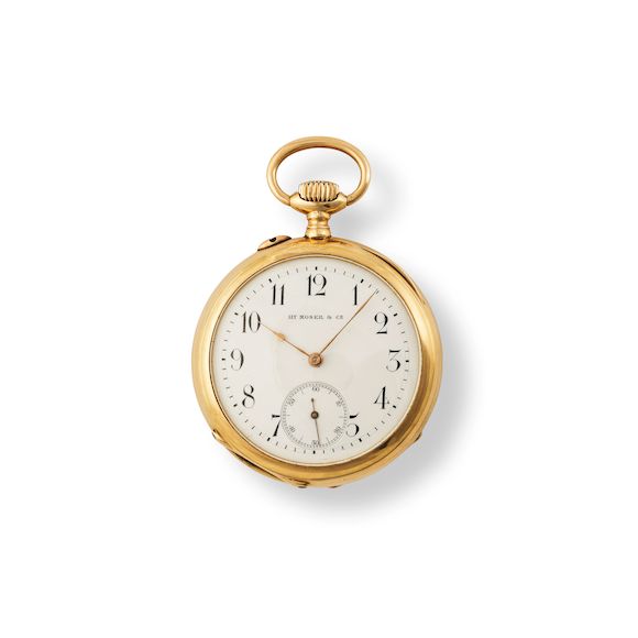 Montre Bracelet Vintage Hy.Moser - Mécanique Manuelle - Boîtier Et Bracelet Doré - Cadran Blanc Et Doré - Pour Femme