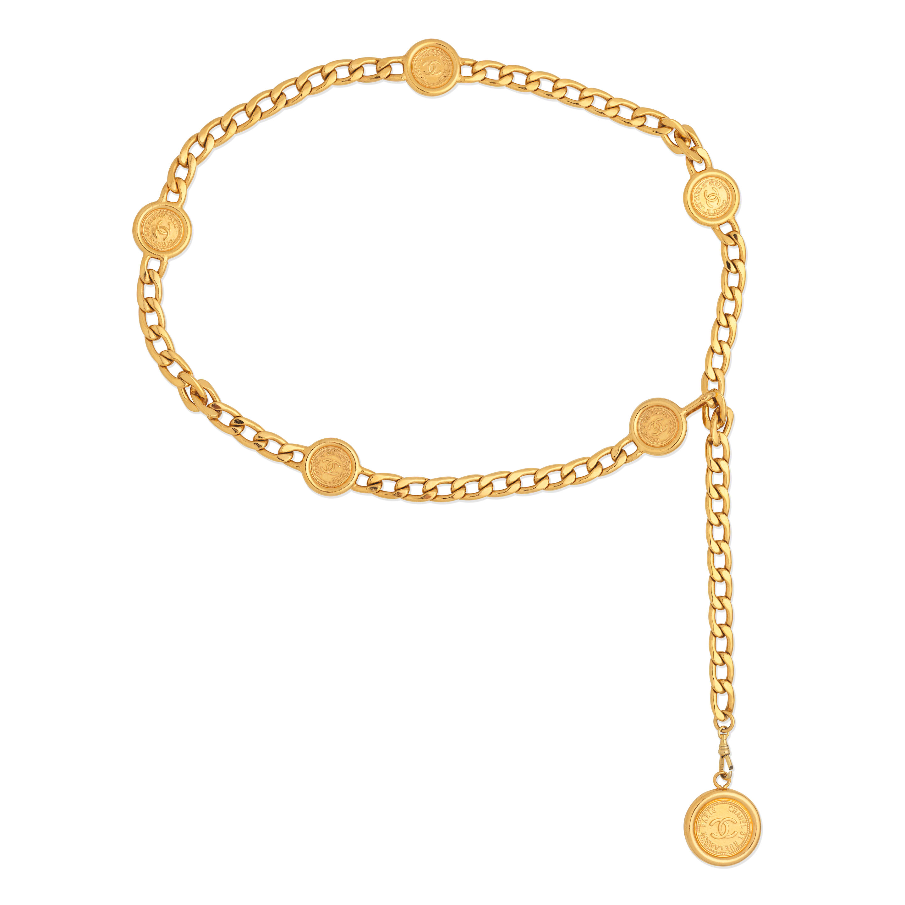 Vintage classic Chanel CC medallions gold chain belt, nice Chanel details artboard-16_2205d4a5-4855-487d  main image 4