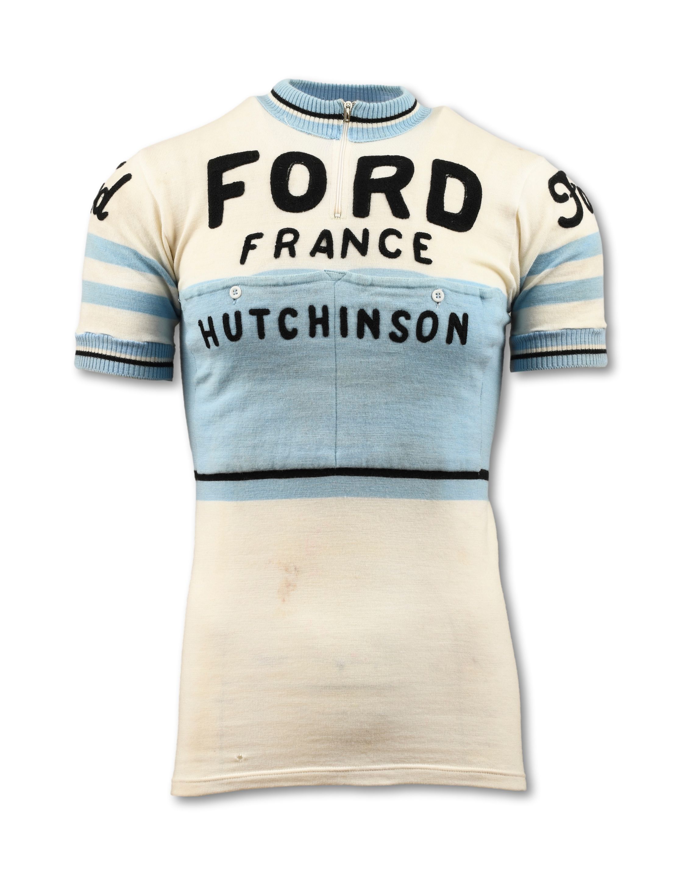 Maillot Cycliste Vintage Jacques Anquetil – Années 70 – Orange – Taille L
