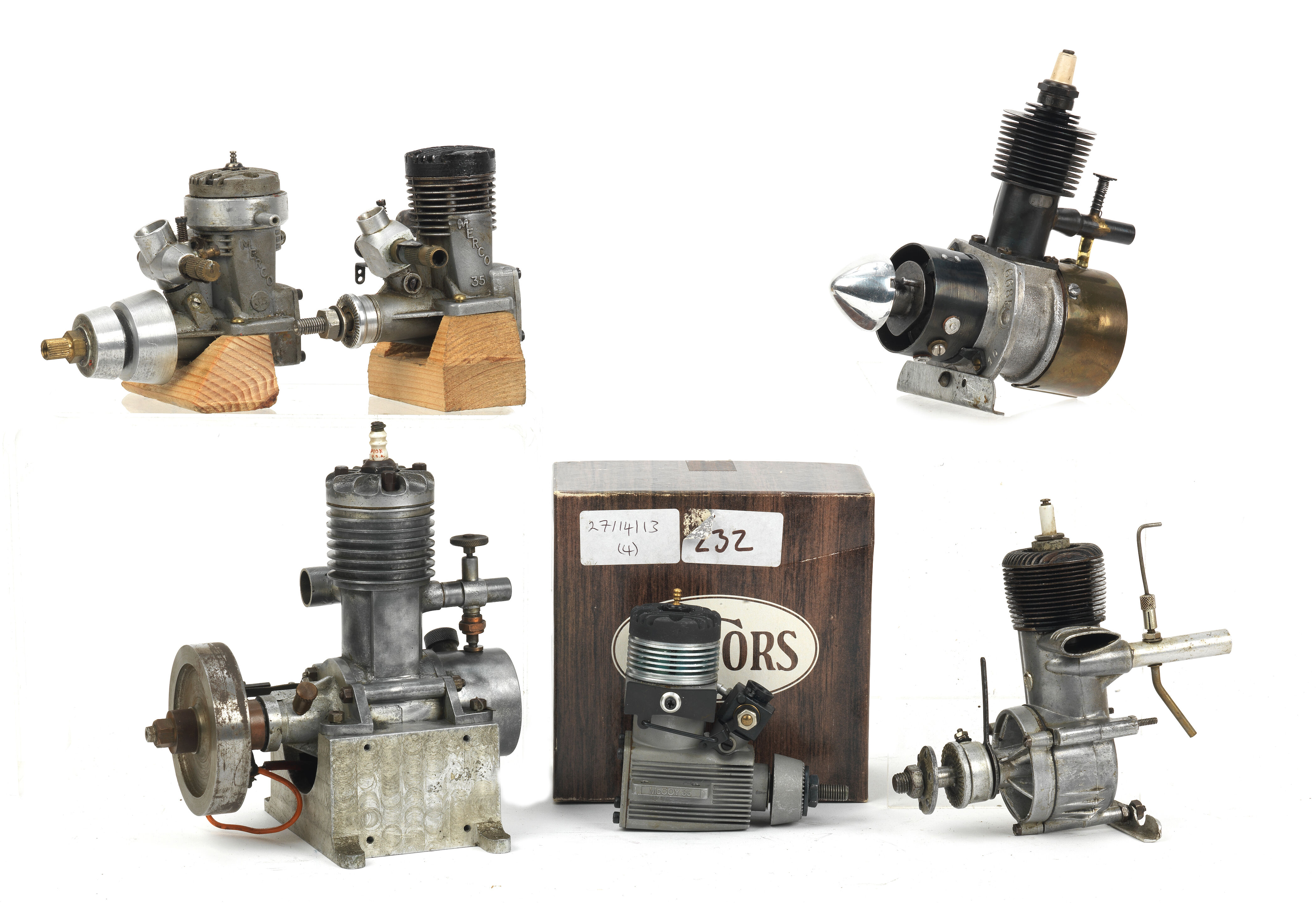 Bonhams Cars : Six scale model petrol engines, ((6))