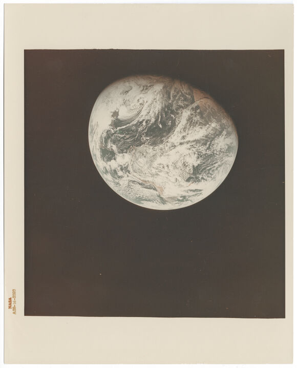 Bonhams Cornette de Saint Cyr : [Apollo 8] THE FIRST PHOTOGRAPH OF THE ...