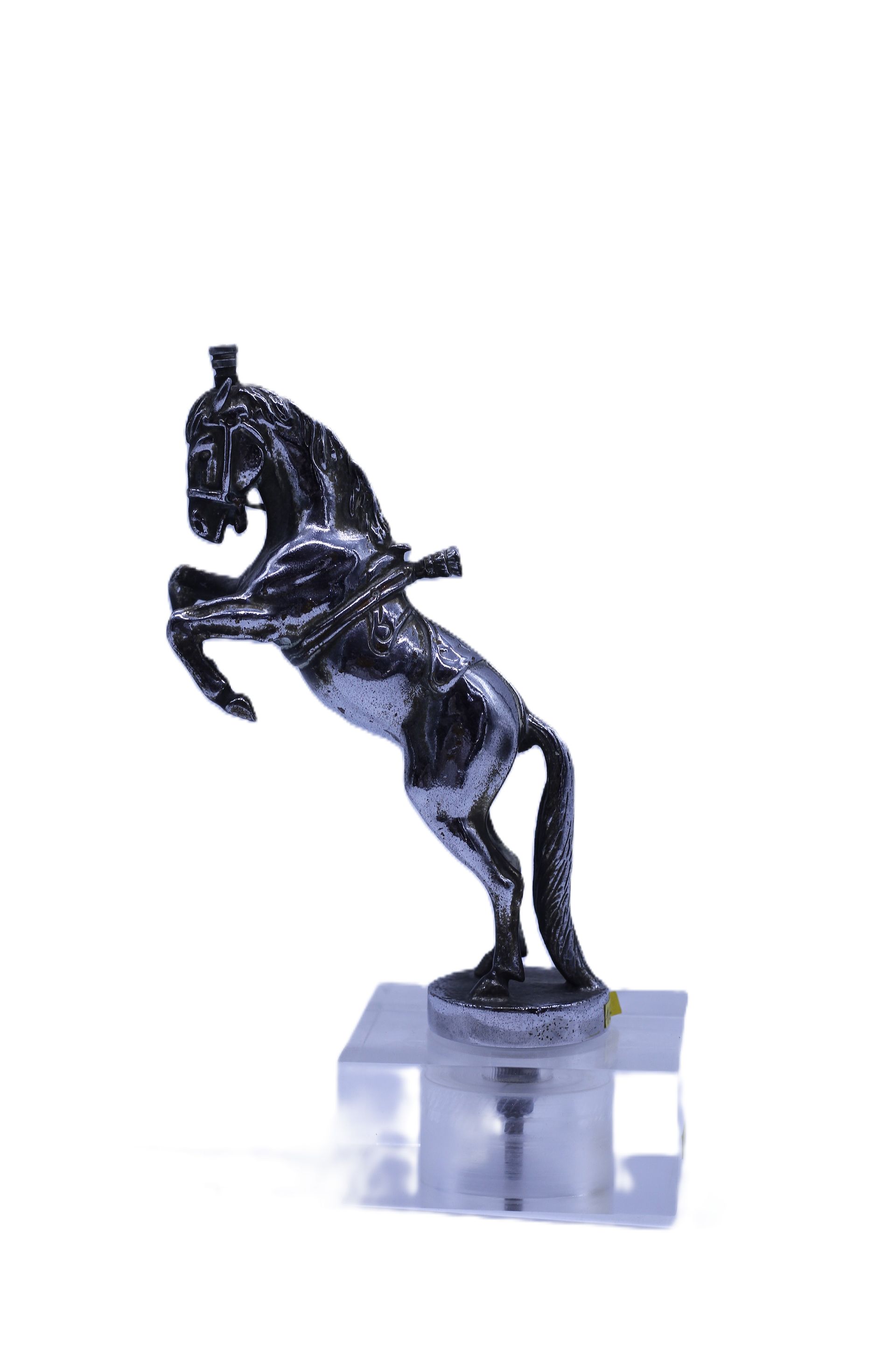 Pince à Cravate Vintage RICHEL – Motif Tête De Cheval, Finition Doré Argenté (occasion)