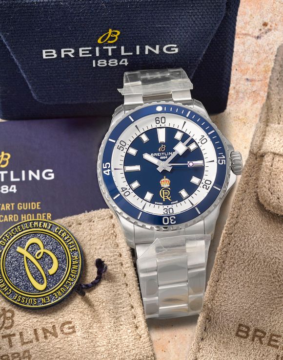 Bonhams : Breitling. A rare Limited Edition stainless steel automatic ...