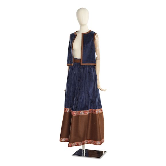 Jupe Crayon Vintage Lanvin été 2003 - Taille 40, Couleur Doré, Très Bon état Occasion