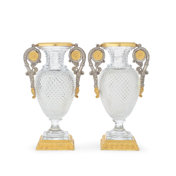 Bonhams : A pair of 19th century French gilt and silvered bronze ...